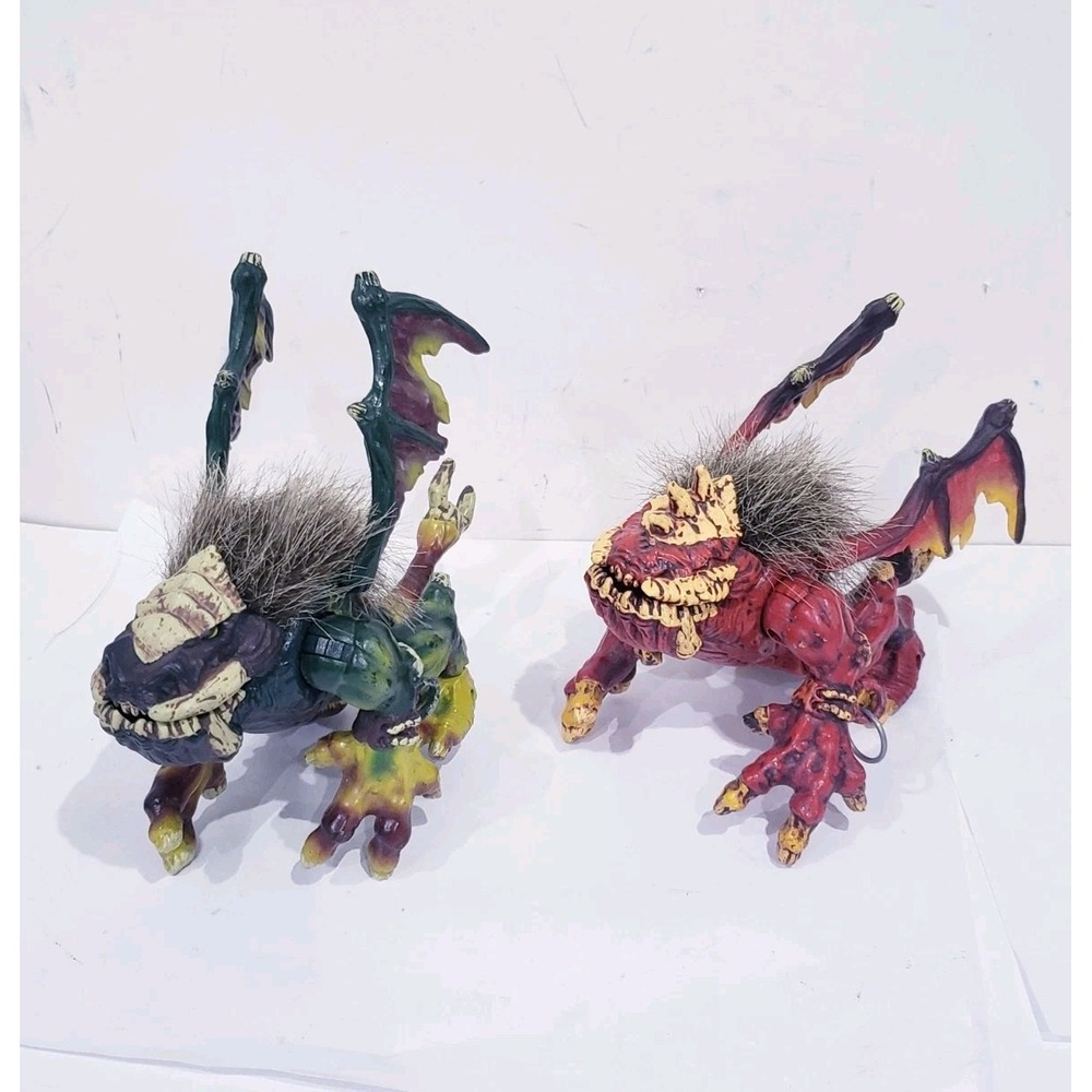 Lot of 2 Mega Bloks Krystal Wars Stronghold Fire and Ice Vorgan Monster Dragon